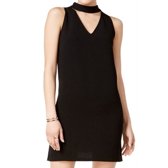 ASOS Sleeveless Choker Collar Little Black Dress LBD - Picture 8 of 8